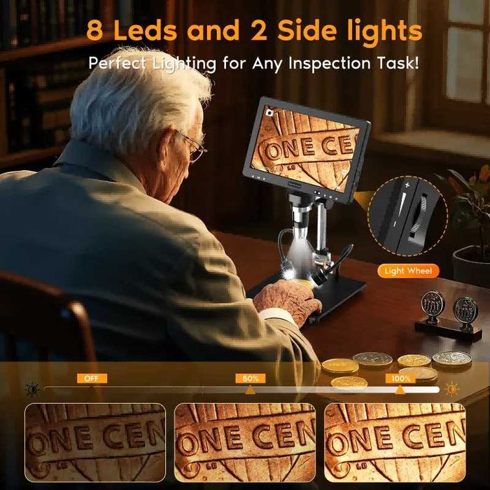 Микроскоп DM13 для пайки,ремонта электроники, монет, ювелирных изделий