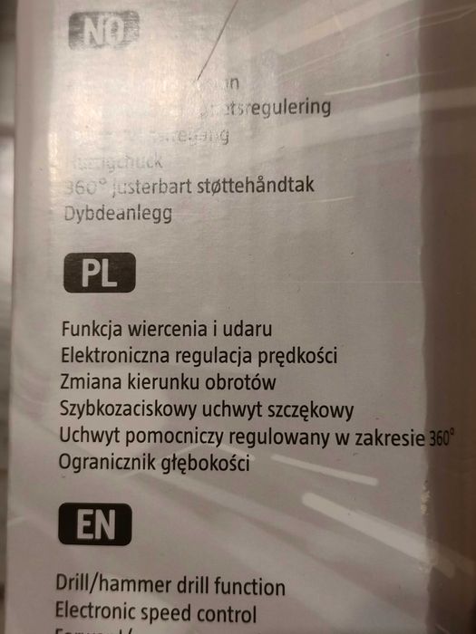 Wiertarka udarowa 230V 850W