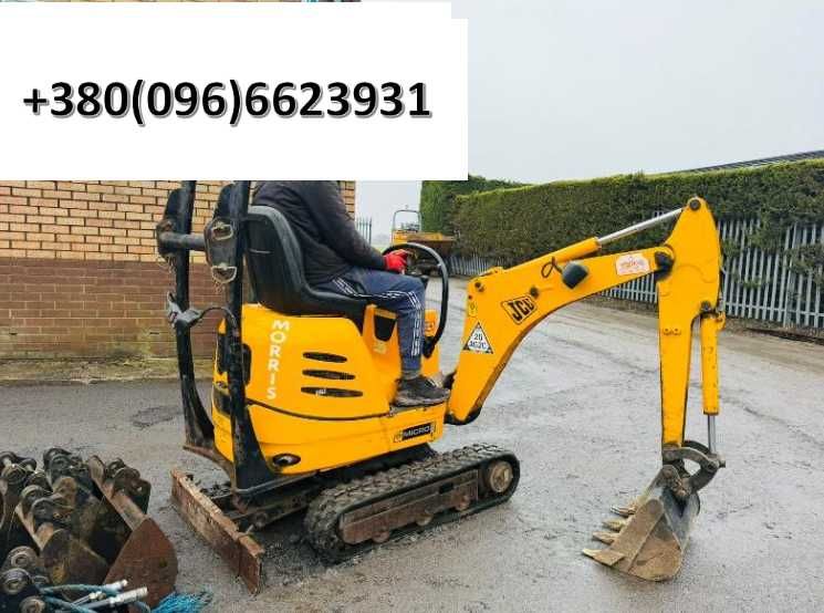 Гусеничний екскаватор JCB МІКРО *1664 ГОДИНИ* + 5 ковшів і гідромолот