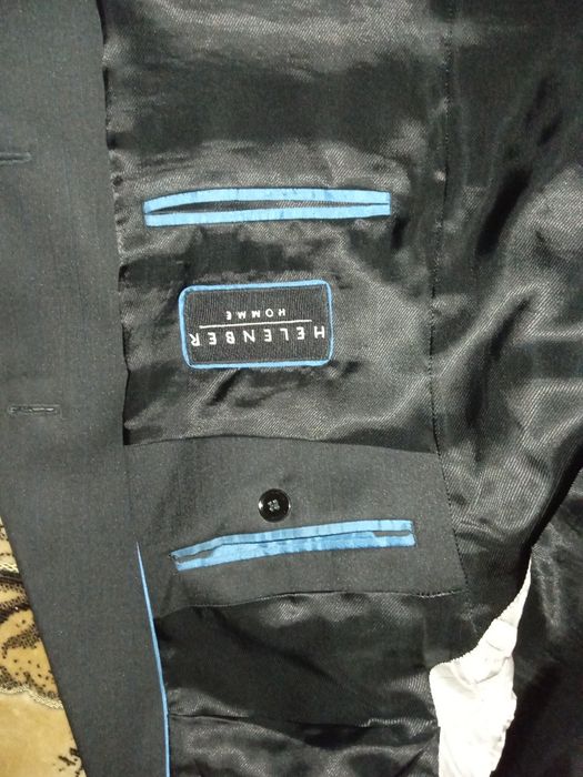 Мужской пиджак черный HELENBER HOMME