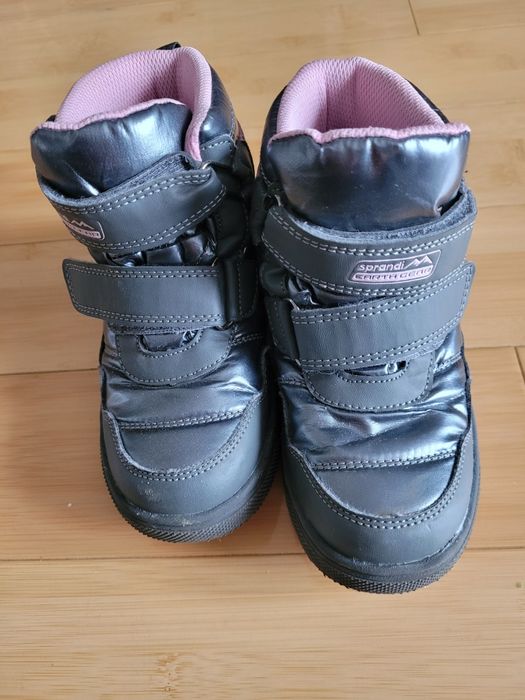 Kozaczki SPRANDI wodoodporne srebne roz. 29