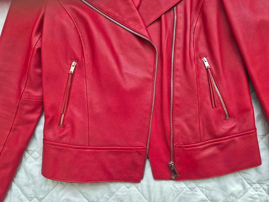 Нова шкіряна неперевершена за якістю косуха Massimo Dutti, розмір S