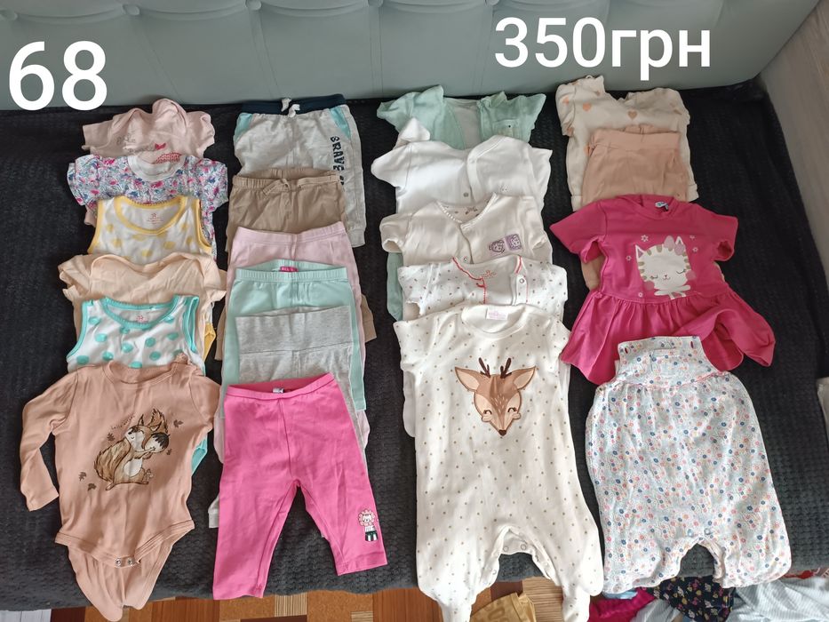 Речі на дівчинку від 56р до 68р.