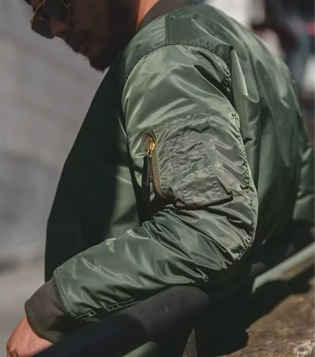 Bomberka przejsciowa ocieplana flyers army green kurtka taktyczna