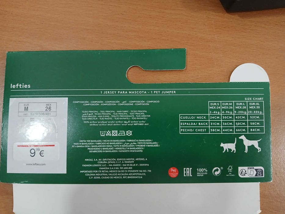 Camisola de Natal para cão "novo"