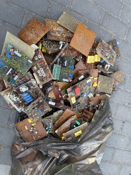 Stare czesci do komputerow. Plytki drukowane.  Procesory