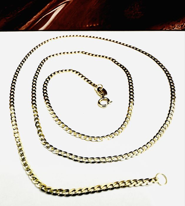 Złoty lancuszek 14 k Pancerka