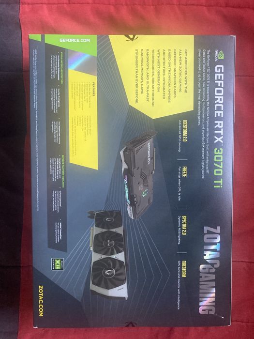 Zotac RTX 3070Ti *NOVA*| Garantia de 5 anos