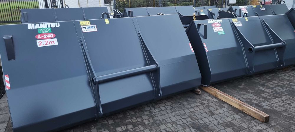 łyżka 2,2m3 objętościowa do zboża trociny PRODUCENT manitou jcb cat