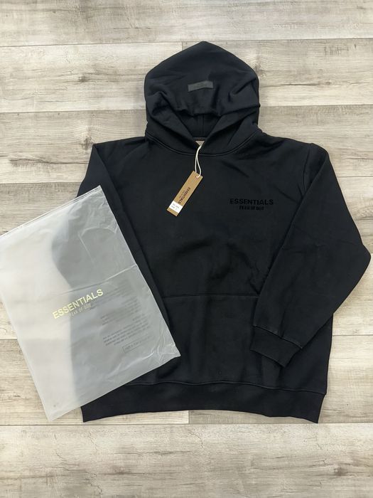 Худі Essentials Fear Of God Чорна / есентіалс худі