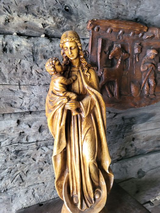 * rezerwacja Duża figurka Matki Bożej Maryja z dzieciątkiem Jezus