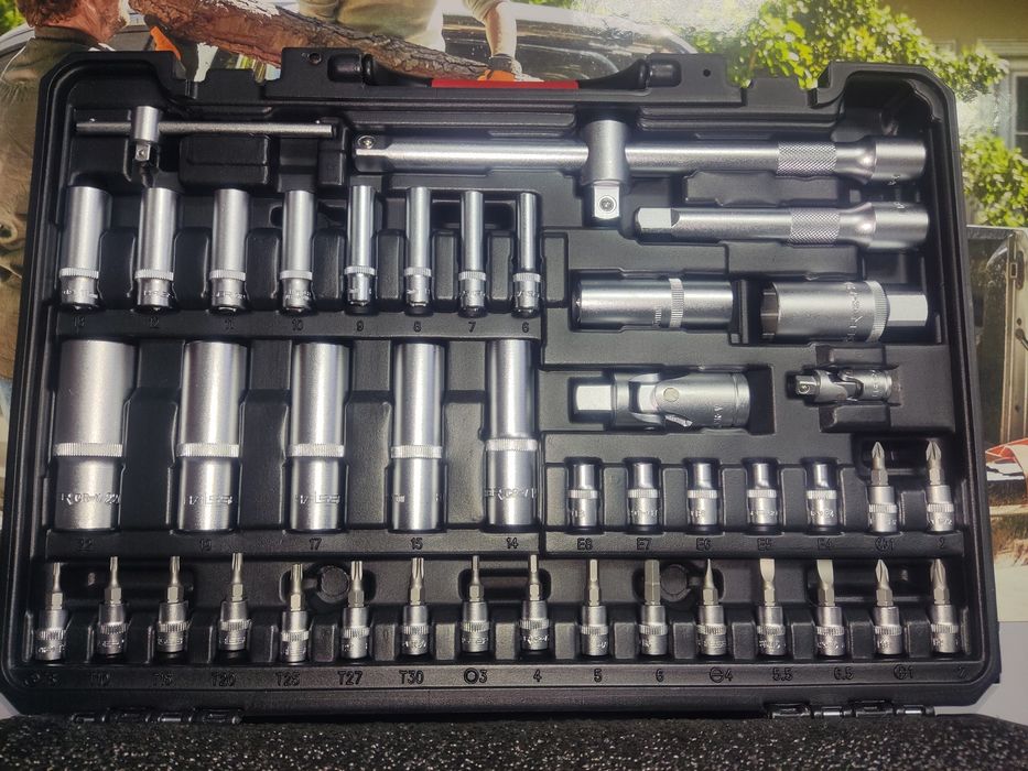 Набір інструментів Haisser 1/2", 1/4" 108 предметів 70178