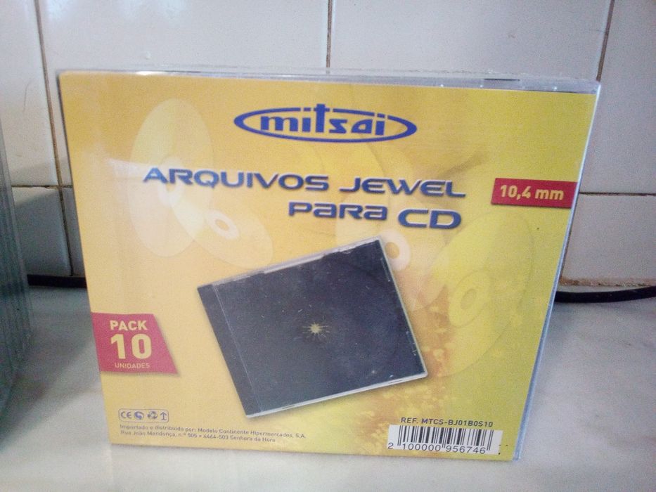 Conjunto de 20 Capas Cd/9 Cds Virgens