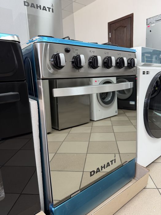 Газова плита з електро духовкою з нержавійки Нова, гарантія 3 роки
