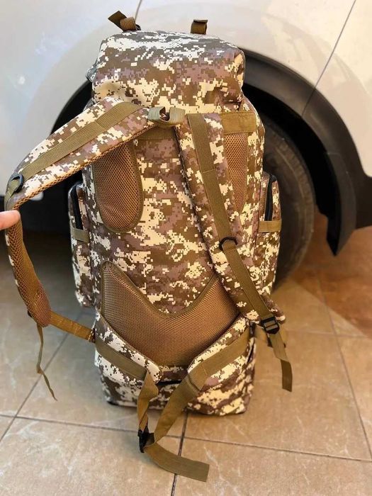 Тактичний військовий рюкзак піксель ЗСУ 80-100 л рюкзак з розширенням