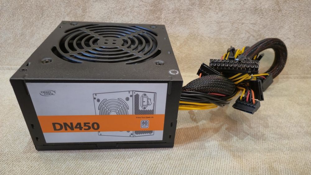 Блок живлення ATX Deepcool DN450 80PLUS, CPU 4+4pin, GPU 6+2pin