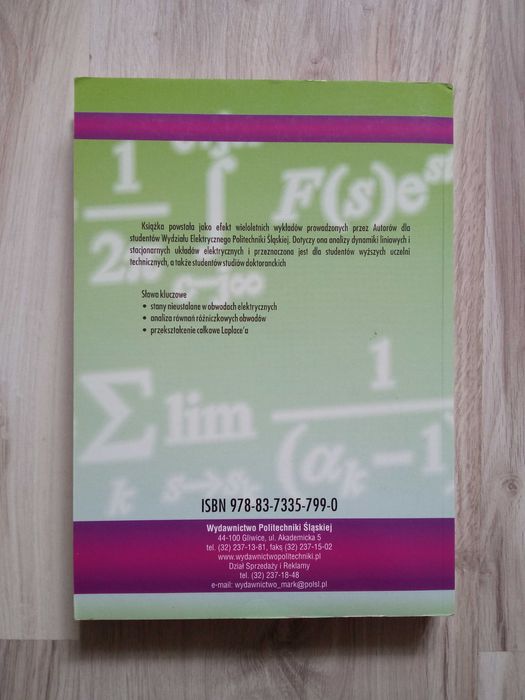 "Elementy dynamiki liniowych obwodów elektrycznych" Walczak, Pasko