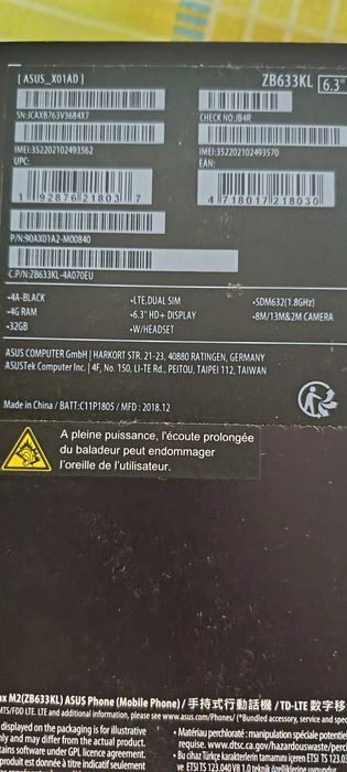 Telemóvel ASUS zenfone