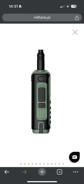 Radiotelefon Baofeng uv 17 Pro Max 4 pasma 10w zielony