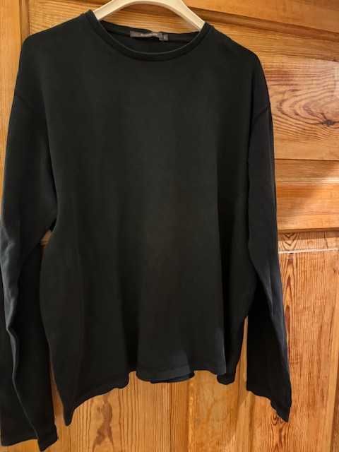 Bluza męska River Island L czarna z długim rękawem