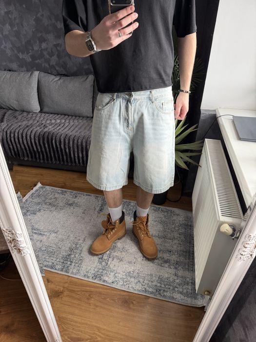 Washed Baggy Shorts Базові Широкі Шорти Беггі Джинсові шорти opium sk8
