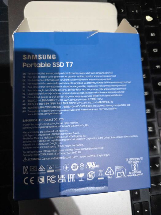 Samsung T7 SSD 2TB Novo + Garantia 3 Anos