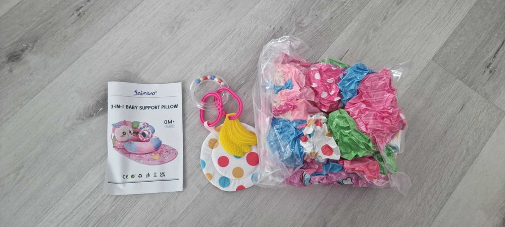 Подушка для немовляти Saimano SD-FC01 3в1 килимок tummy time підтримка сидіння малюка развивающий коврик