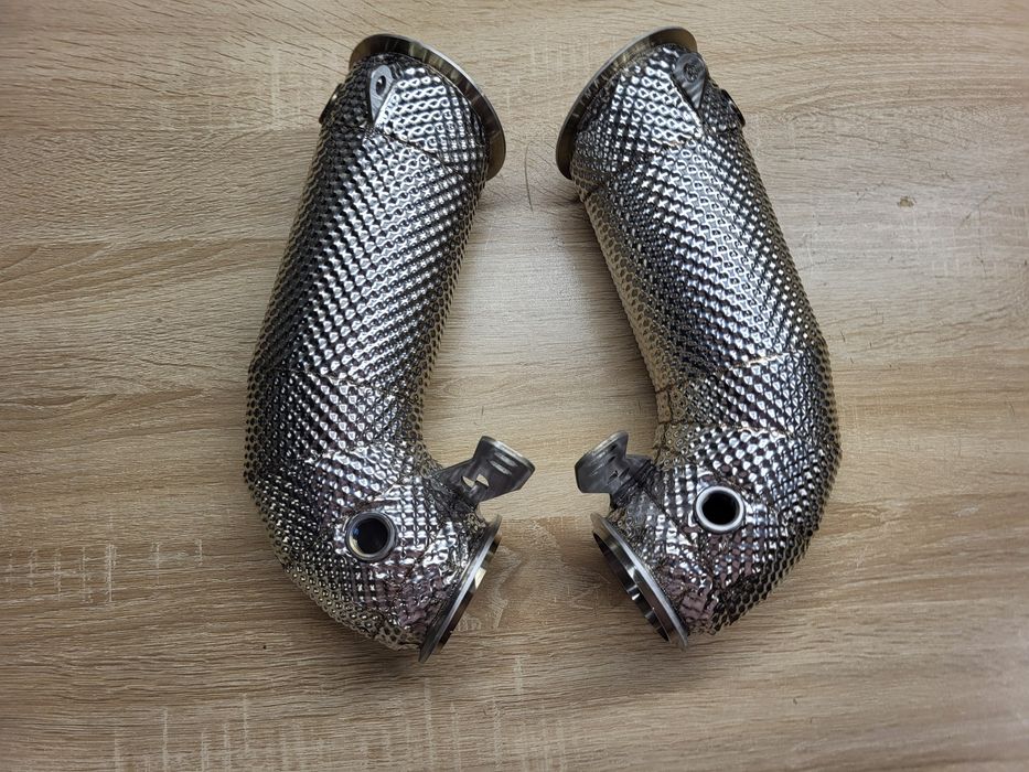 Даунпайп + мідпайп BMW M5 F90 downpipe + midpipe БМВ М5 Ф90