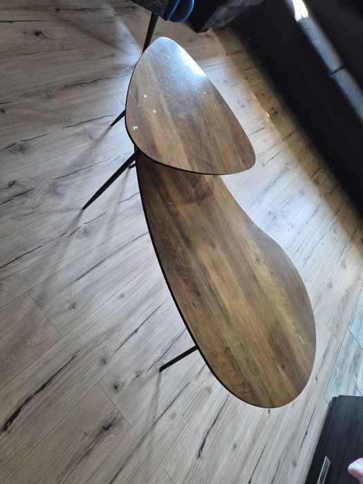 Stoliki kawowe 2w1 loft / nowoczesne – komplet