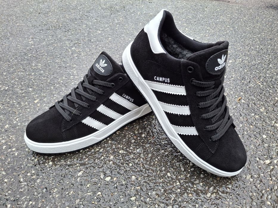 Adidas CAMPUS зимові чоловічі кросівки на хутрі ботинки кроссовки зима