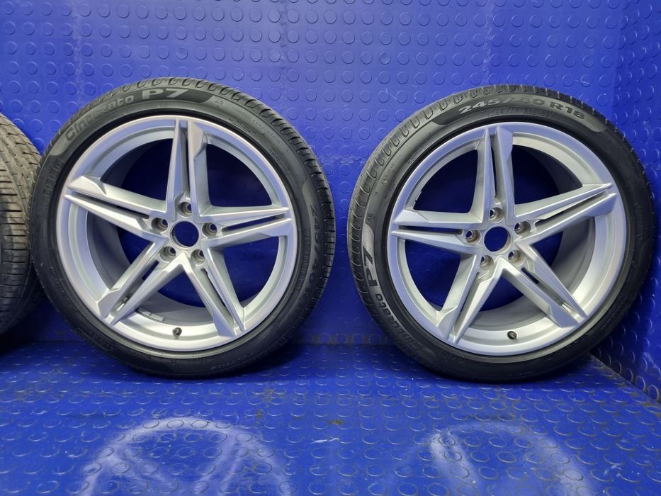 KOMPLET kół felg aluminiowych 18” x 8.5” AUDI A4 B9 A5 F5 OEM PIRELLI 8W0601025DE