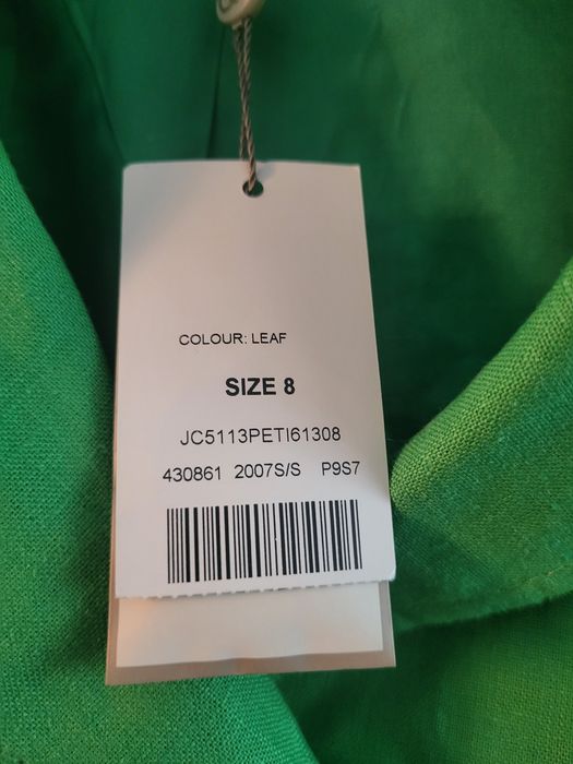 Żakiet nowy  lniany w kolorze pięknej zieleni