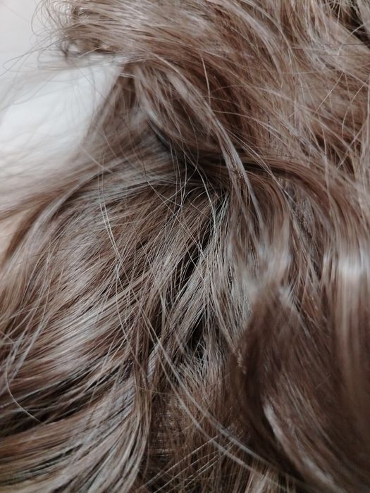 Dopinka doczepy na spince klamrę c. Blond ok. 30 cm