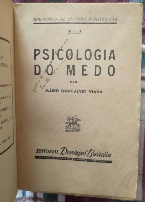 Psicologia do medo, Mário Gonçalves Viana