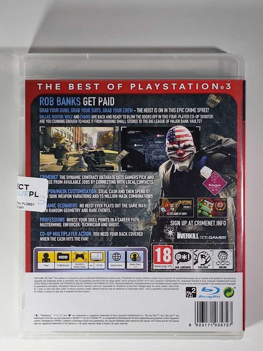 Payday 2 / Gra PS3 / Metro Służew / Sklep Perfect Blue / Gry używane