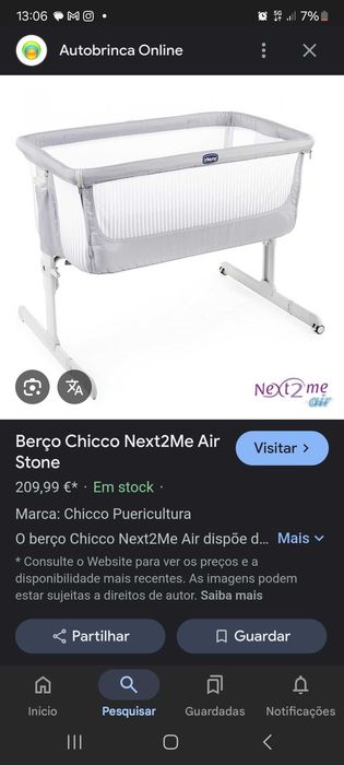 Next 2 me Berço Chicco