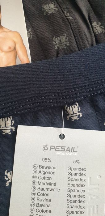 4×męskie bokserki 2XL bawełna Pesail