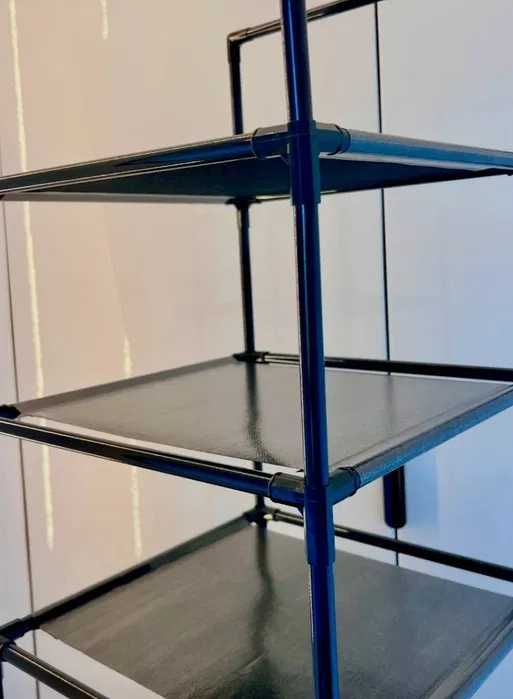 Wysoki regał na buty loft – 10 poziomów | Organizer modułowy