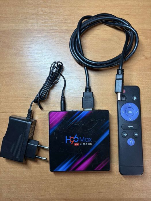 Приставка смарт ТВ  Н96 Мах 4К Ultra HD