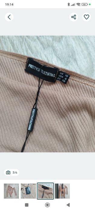 Боді червоний на дівчину Amisu, Prettylittlething новий на одне плече