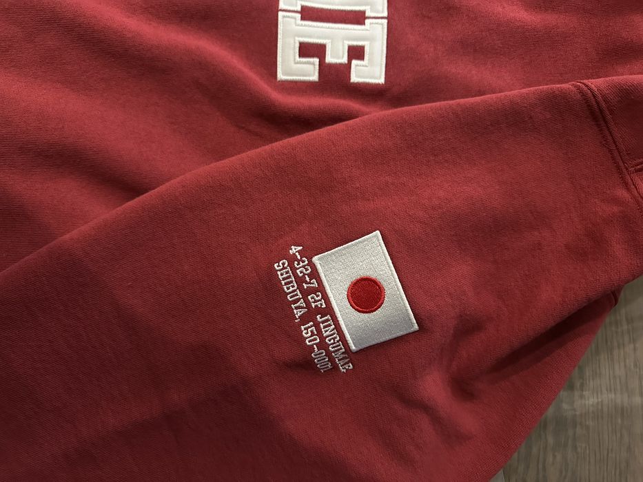 Supreme Shop Flag Half Zip Pullover (Red/Tokyo)