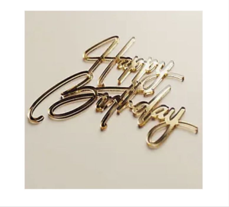 Корона для торту + топпер happy birthday