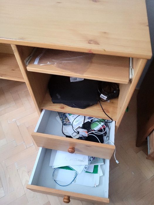 Drewniane biuro do prace