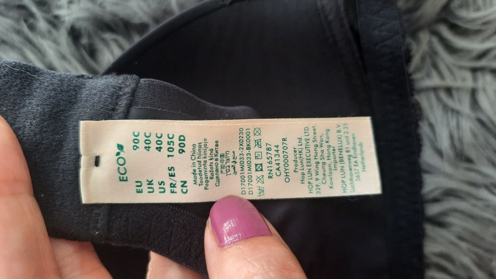 Czarny biustonosz Hop Lun r. 90 C