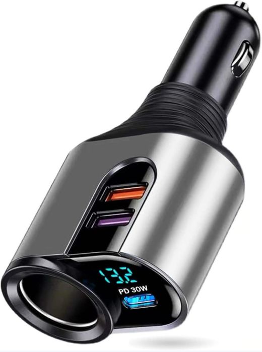 ładowarka samochodowa rozdzielacz USB  12 V 24 V 127 W  USB C