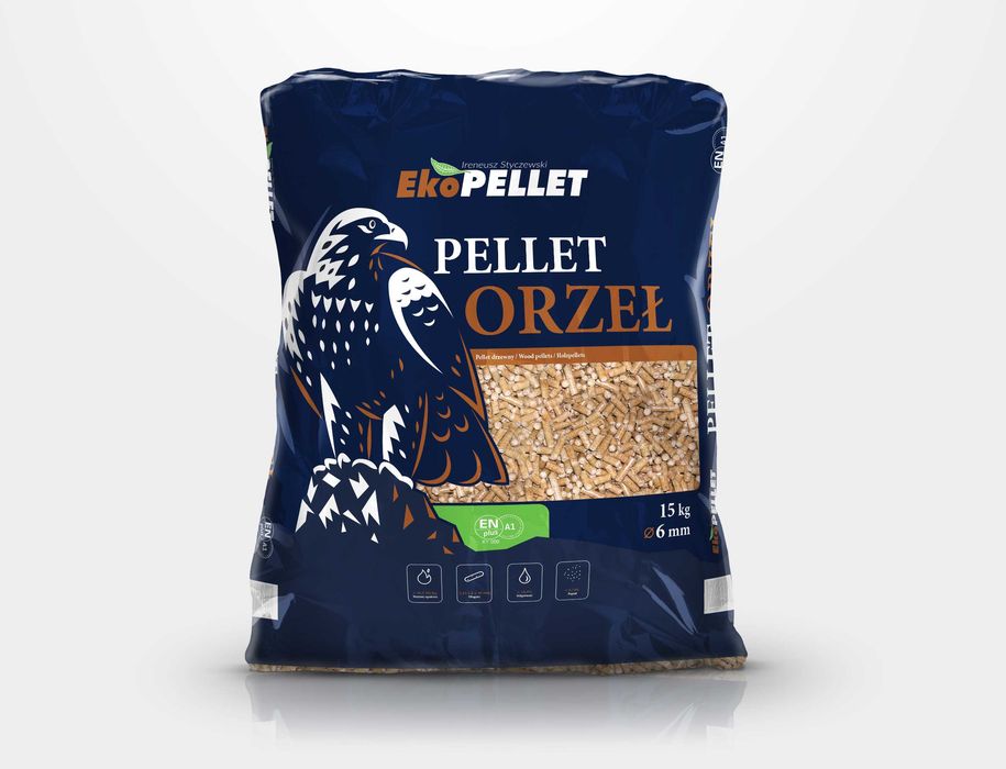 Pellet Sosnowy 6mmA1,kaloryczny, mało popiołu, polecany przez klientów