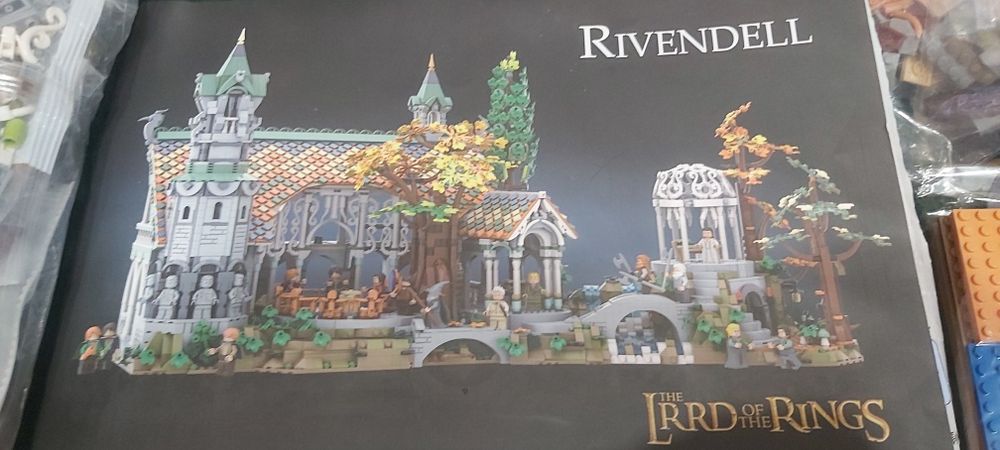 Zestaw klocki figurki lotr władca pierścieni Rivendell elfy mini