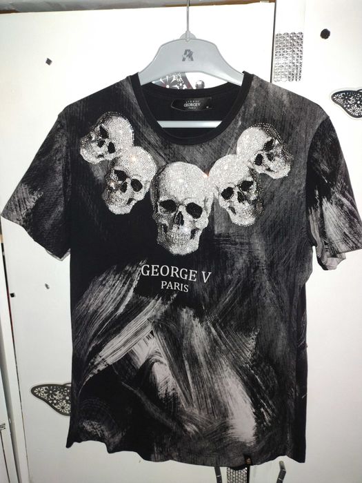 Koszulka damska George V Paris cekiny czachy