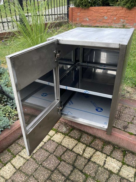 Szafka gastronomiczna przelotowa ze stali nierdzewnej