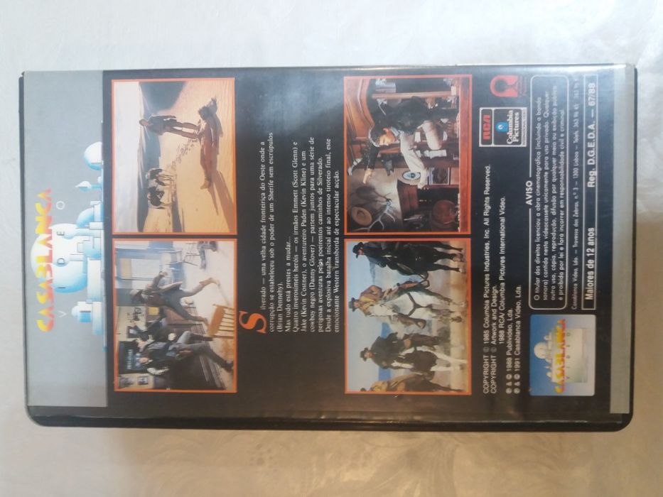 Coleção Filmes VHS - Filadélfia / Silverado / Balística / Gandhi